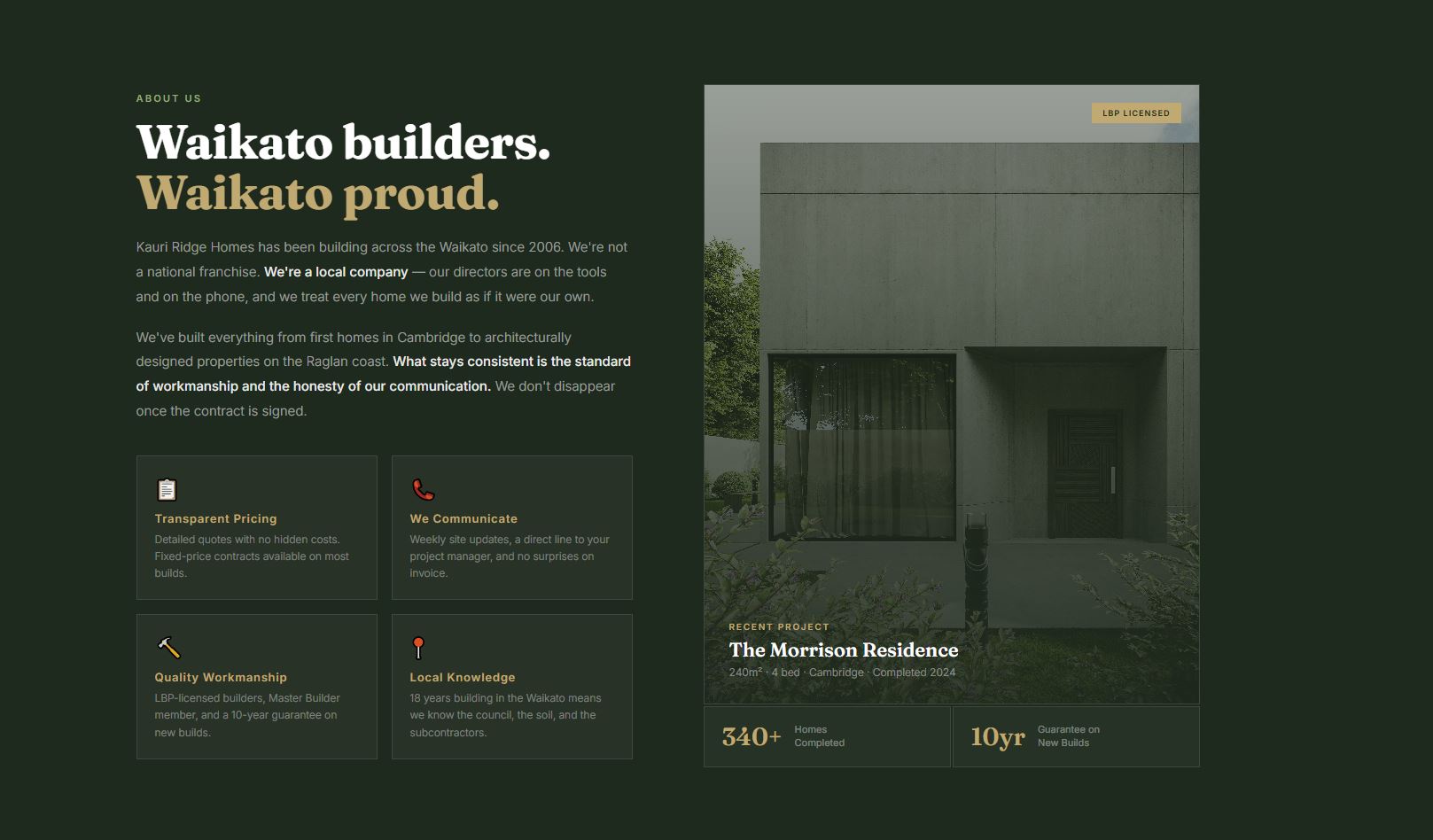 Kauri Ridge Homes